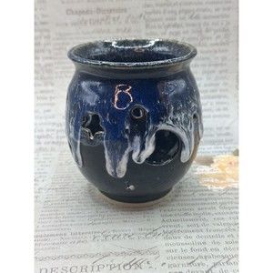 Art Pottery Tea Light Holder By Kay Brooks